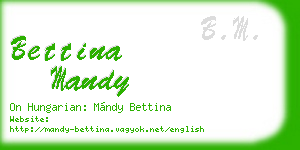 bettina mandy business card